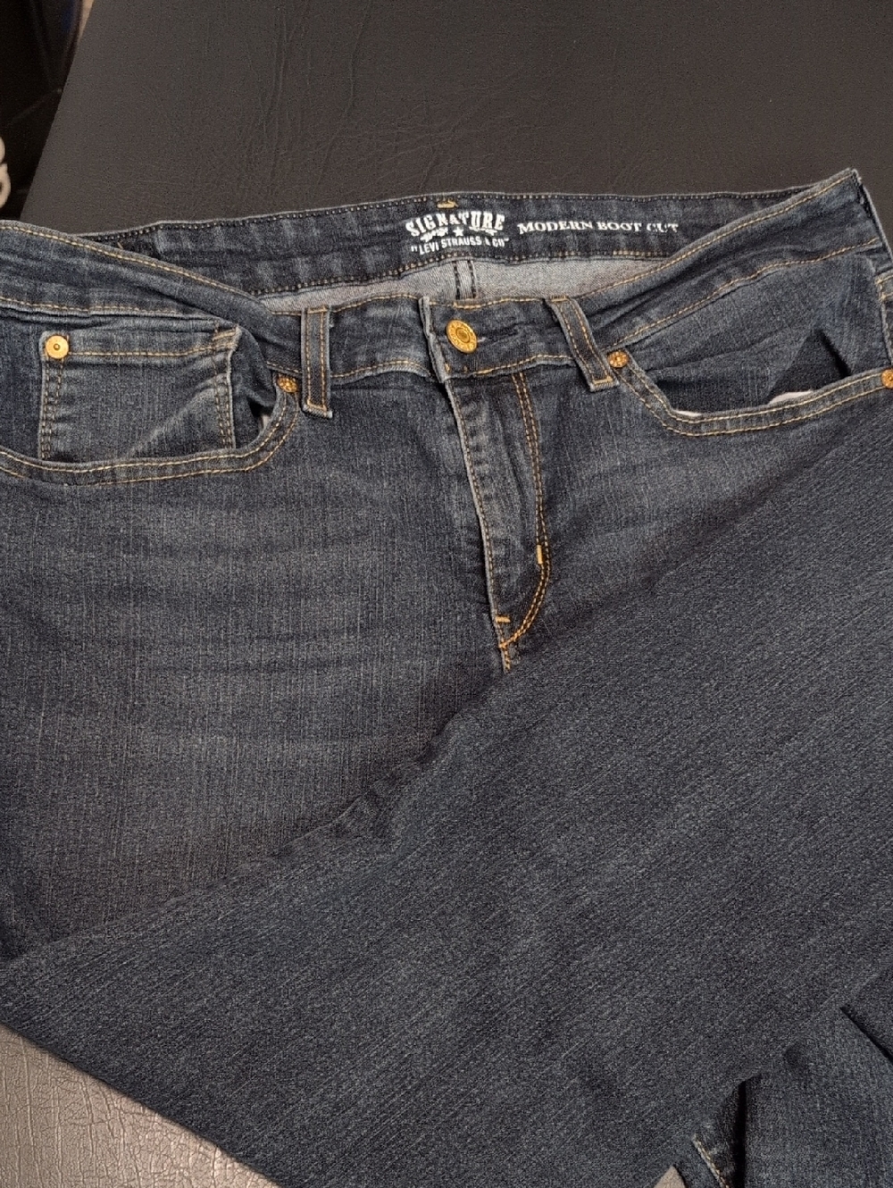 Signature by Levi Strauss Dark Indigo Modern Boot Cut Jeans